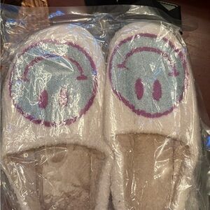 Cozy Smiley Face Slippers
